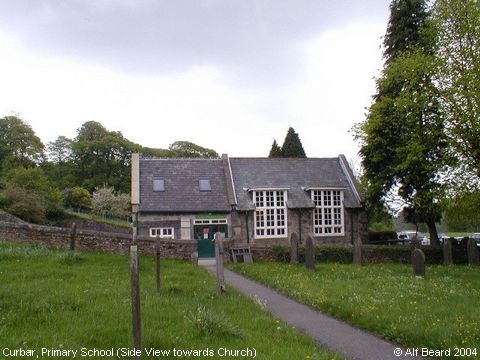 Recent Photograph of Primary School (Side View towards Church) (Curbar)