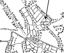 Curbar, Map of Siddalls Fields