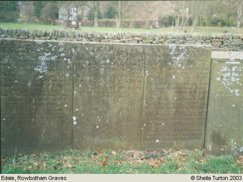 Recent Photograph of Rowbotham (Rowbottom) Graves (Edale)