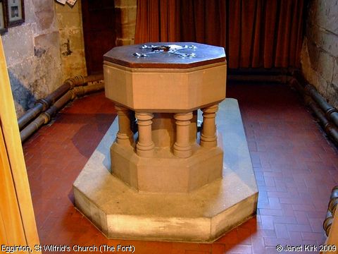 Recent Photograph of St Wilfrid's Church (The Font) (Egginton)