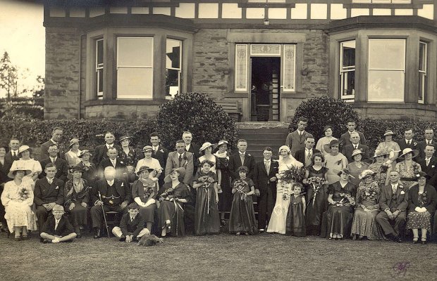 Old Photograph of Herbert Ridgeway's Wedding (Eyam)