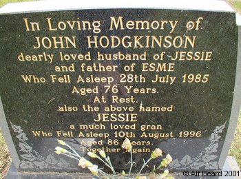 HODGKINSON, John 1985