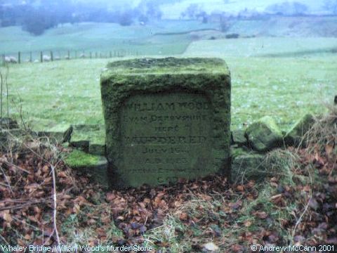 Recent Photograph of William Wood's Murder Stone (Whaley Bridge)