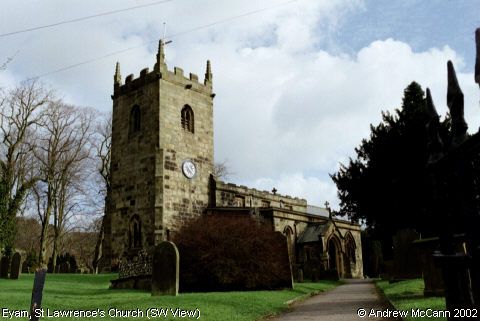 Recent Photograph of St Lawrence's Church (SW View) (Eyam)