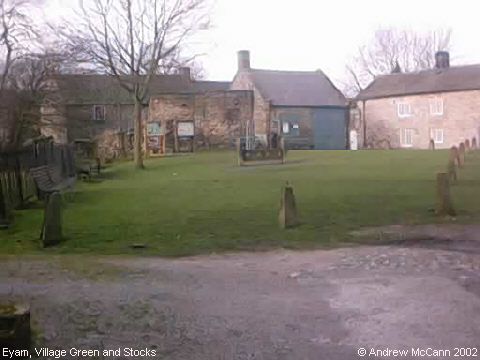 Recent Photograph of Village Green and Stocks (Eyam)