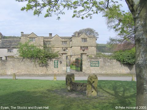 Recent Photograph of The Stocks and Eyam Hall (Eyam)