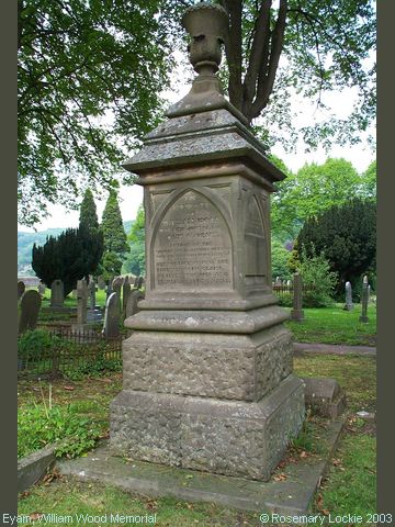 Recent Photograph of William Wood Memorial (Eyam)