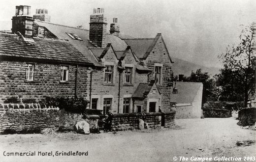 Old Postcard of The Commercial Hotel (Grindleford)