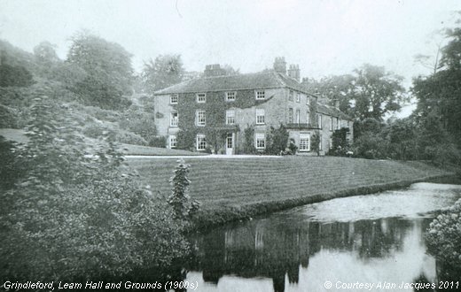 Old Photograph of Leam Hall & Grounds (1900s) (Grindleford)