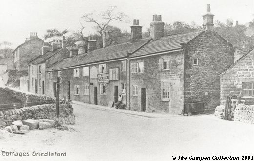 Old Postcard of ‘Red Lion Row’ (Grindleford)