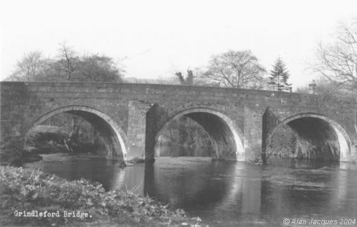 Old Postcard of The Bridge (Grindleford)