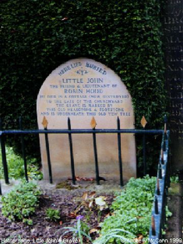 Recent Photograph of Little John's Grave (Hathersage)