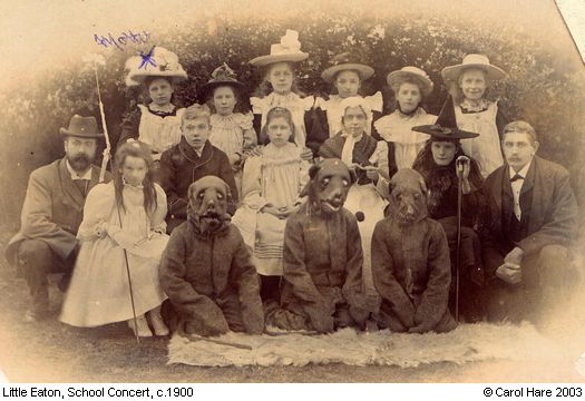 Old Photograph of School Concert (c.1900) (Little Eaton)