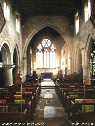 Recent Photograph of Inside St Chad's Church (Longford)