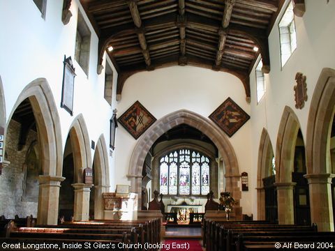 Recent Photograph of Inside St Giles's Church (East) (Great Longstone)