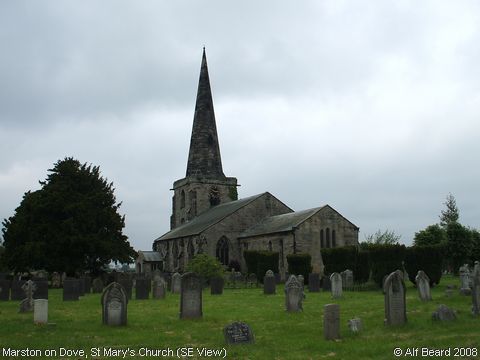 Recent Photograph of St Mary's Church (SE View) (Marston on Dove)