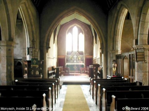 Recent Photograph of Inside St Leonard's Church (Monyash)