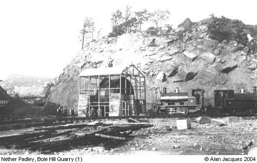 Old Photograph of Bole Hill Quarry (1) (Nether Padley)