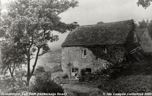 Old Photograph of Fall Cliff (Hathersage Road) (Nether Padley)