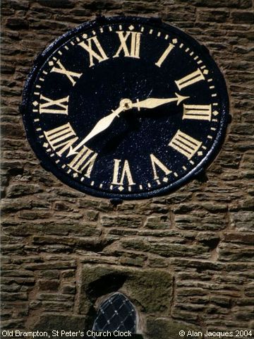 Recent Photograph of St Peter & St Paul's Church Clock (Old Brampton)