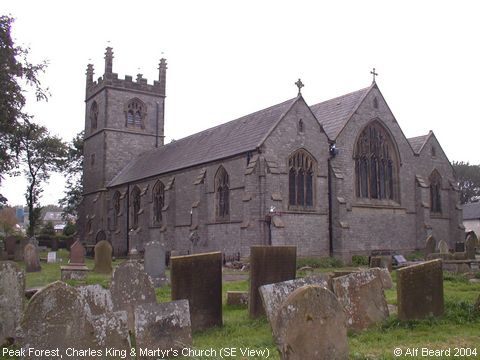 Recent Photograph of Charles King & Martyr's Church (SE View) (Peak Forest)
