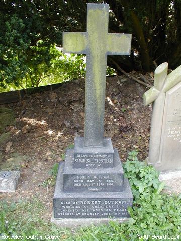 Recent Photograph of Outram Grave (Rowsley)