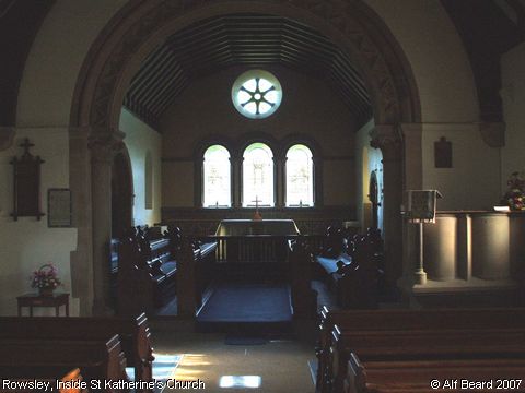 Recent Photograph of Inside St Katherine's Church (Rowsley)