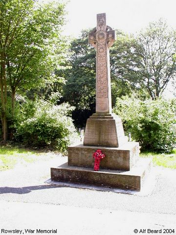 Recent Photograph of War Memorial (Rowsley)