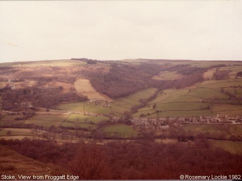 Recent Photograph of View from Froggatt Edge (1982) (Goatscliffe)
