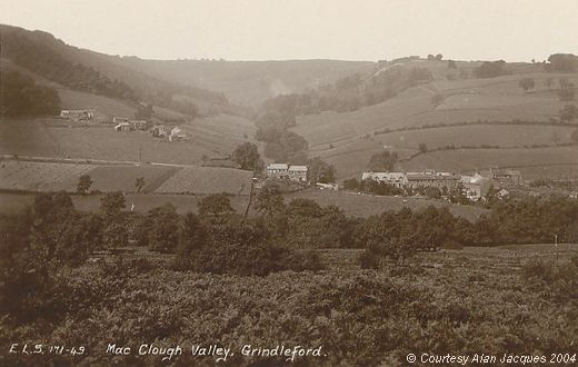 Old Postcard of Mag Clough Valley (Stoke)