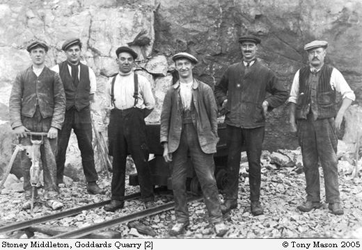 Old Photograph of Goddard's Quarry (2) (Stoney Middleton)