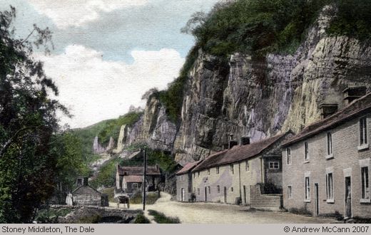 Old Postcard of The Dale (1) (Stoney Middleton)