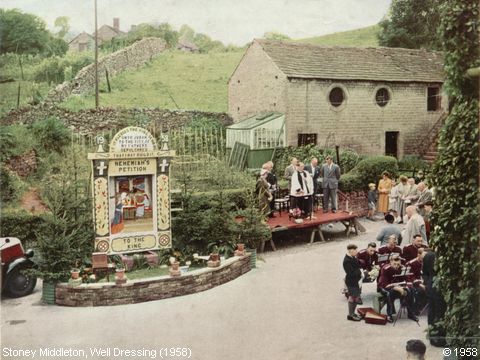Recent Photograph of Well Dressing ‘Nehemiah's Petition’ (1958) (Stoney Middleton)