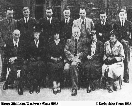 Old Photograph of Woodwork Class (1938) (Stoney Middleton)