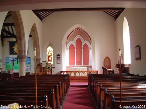 Recent Photograph of Inside Holy Trinity Church (Tansley)