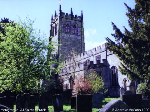 Recent Photograph of All Saints Church (1999) (Youlgreave)