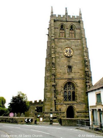 Recent Photograph of All Saints Church (from the road) (Youlgreave)
