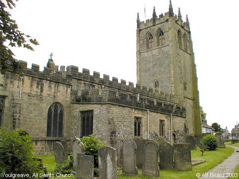 Recent Photograph of All Saints Church (from the Churchyard) (Youlgreave)