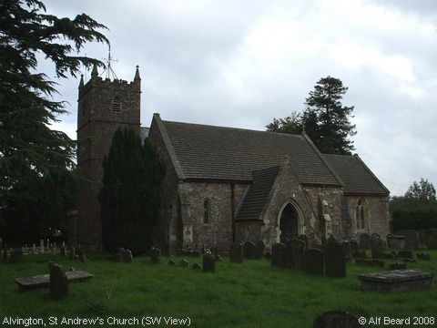 Recent Photograph of St Andrew's Church (SW View) (Alvington)