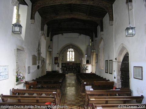 Recent Photograph of Inside The Holy Rood Church (Ampney Crucis)