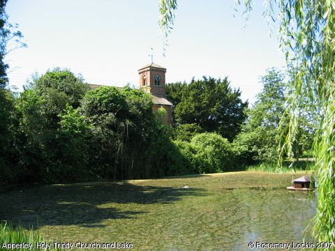 Recent Photograph of Holy Trinity Church and Lake (Apperley)