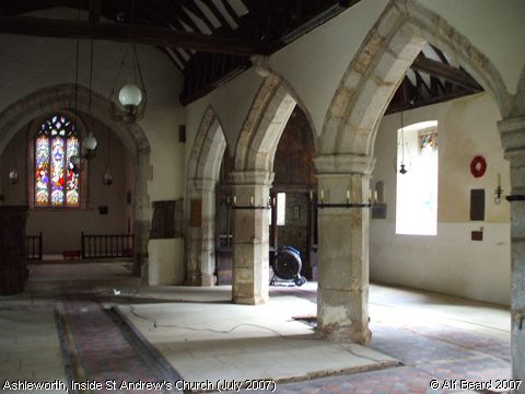 Recent Photograph of Inside St Andrew's Church (July 2007) (Ashleworth)