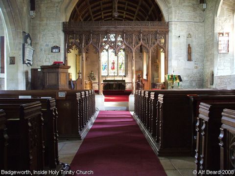 Recent Photograph of Inside Holy Trinity Church (Badgeworth)