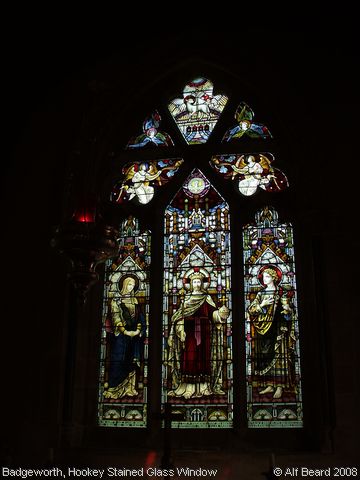 Recent Photograph of Hookey Stained Glass Window (Badgeworth)