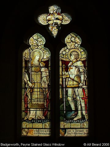 Recent Photograph of Payne Stained Glass Window (Badgeworth)