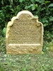 Gravestone of Elizabeth Baylis