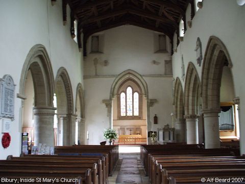 Recent Photograph of Inside St Mary's Church (Bibury)