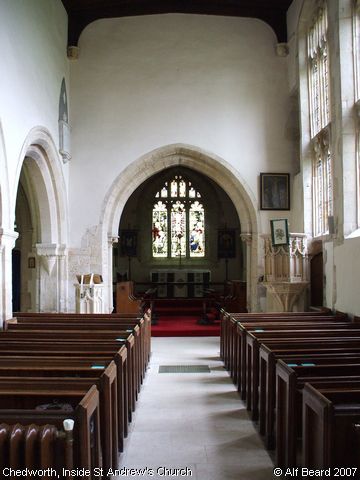 Recent Photograph of Inside St Andrew's Church (Chedworth)