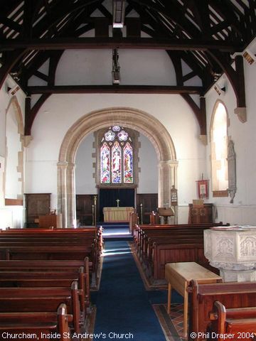 Recent Photograph of Inside St Andrew's Church (Churcham)