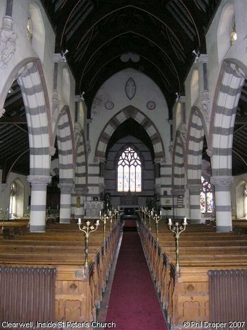 Recent Photograph of Inside St Peter's Church (Clearwell)